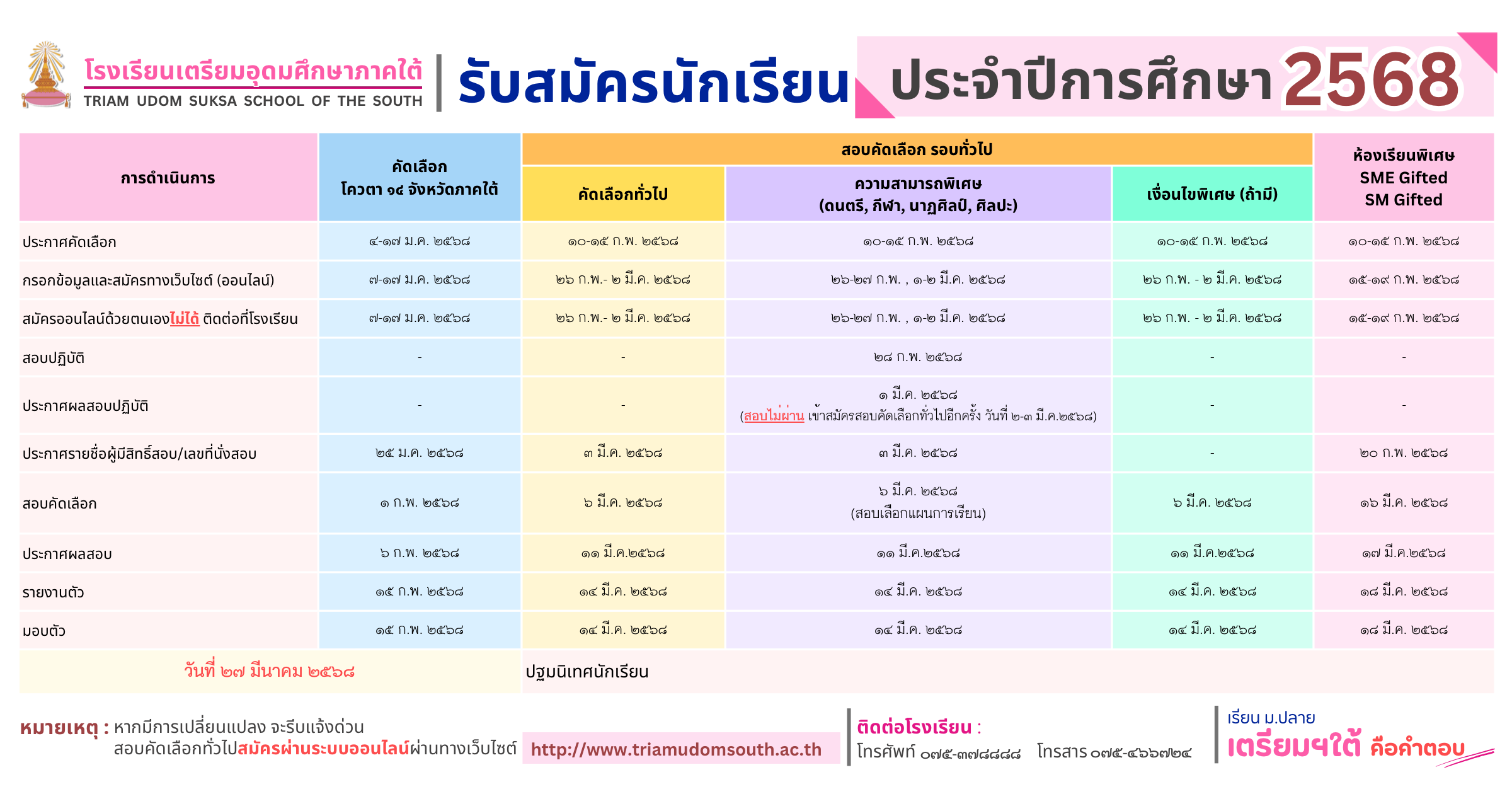 regis schedule2568